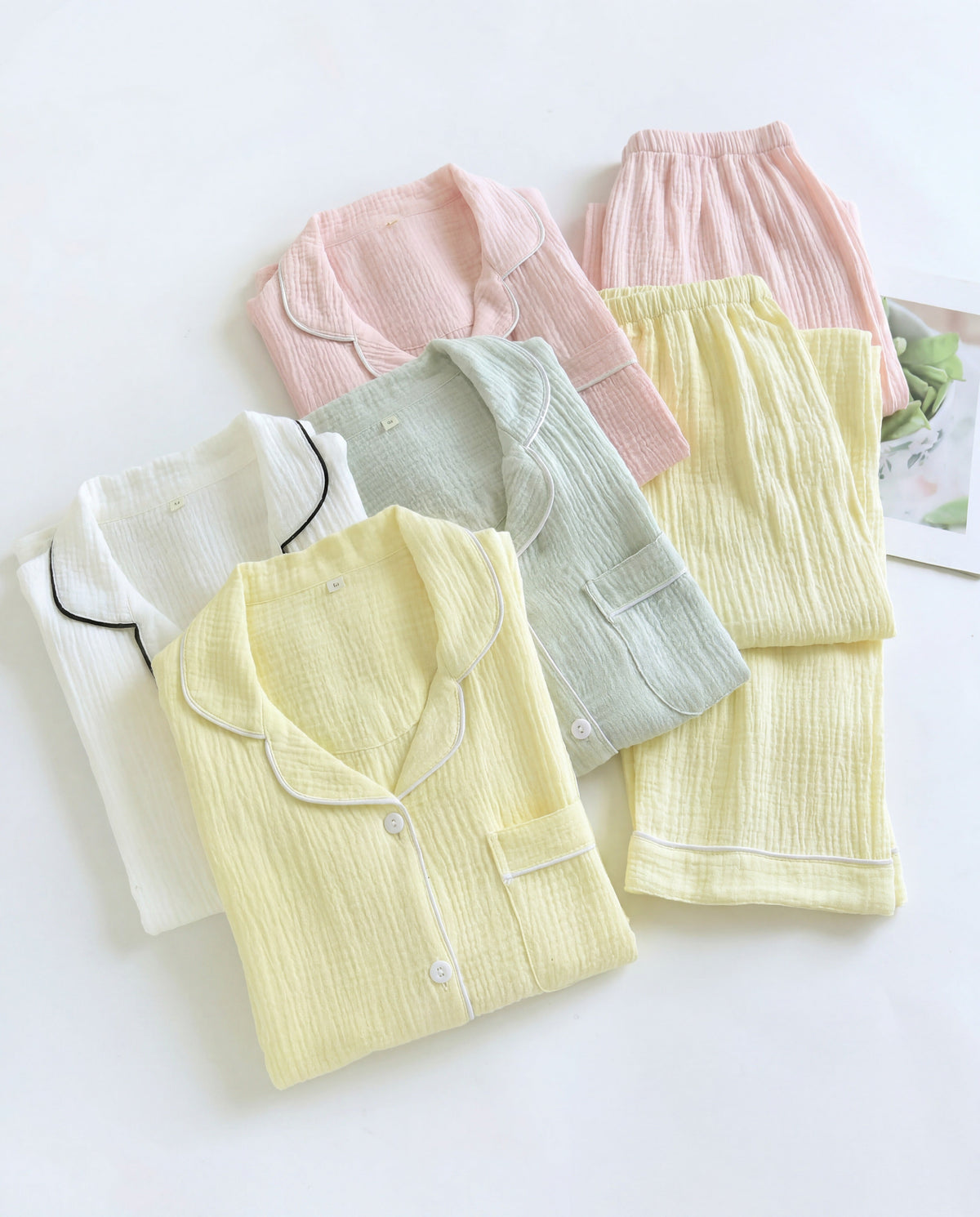 The Long Sleeve - 100% Muslin Cotton Pajama