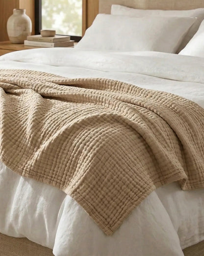 The Monogrammed Blanket - 100% Muslin Cotton
