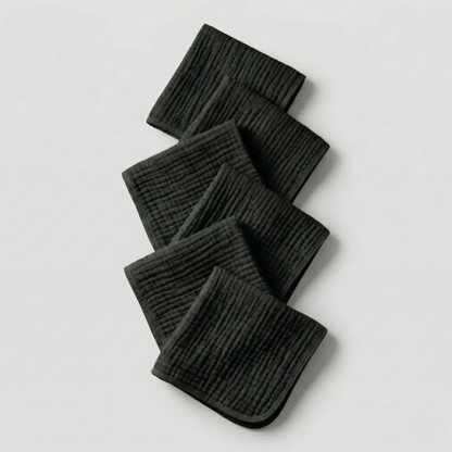 Muslin Cotton Face Towels (6 Pcs)