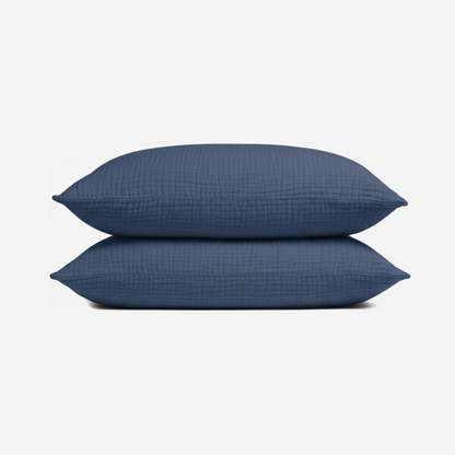 Muslin Cotton Pillowcase Set (2 Pcs)