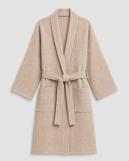 The Four-Seasons Bathrobe - 100% Muslin Cotton