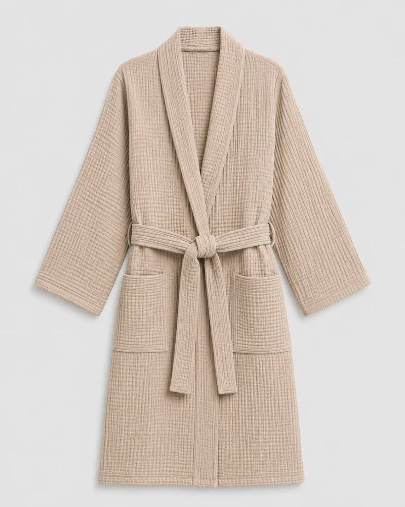 The Four-Seasons Bathrobe - 100% Muslin Cotton