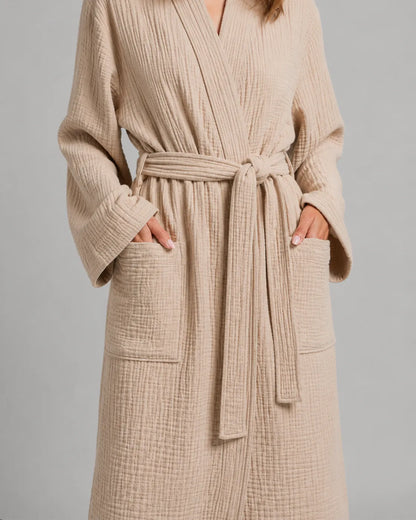 The All-Season Bathrobe - 100% Muslin Cotton